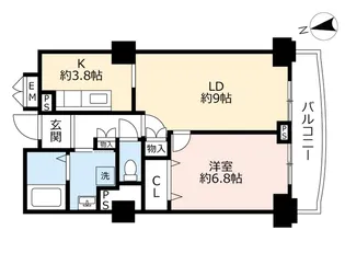 URアーバンラフレ星ヶ丘【3階】の間取り