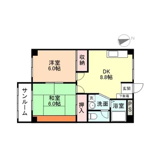 グリーンヒルズ【1階】の間取り