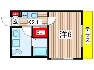 Long Hills船橋【1階】の間取り
