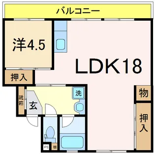 スカイクレストII【5階】の間取り