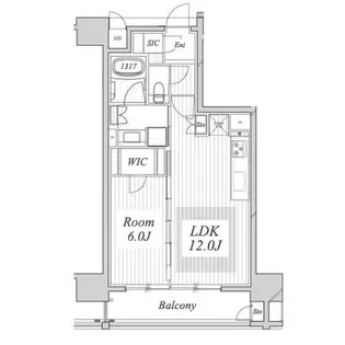 レ・ジェイド金山【8階】の間取り