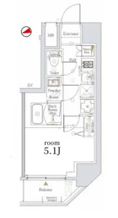 Log戸越【8階】の間取り