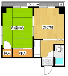 カトリハイツ【3階】の間取り