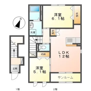 ルピナス【2階】の間取り