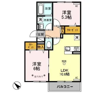 Gemini【3階】の間取り