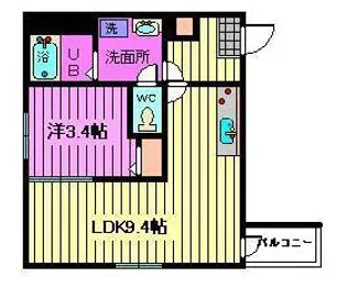 THE HOUSE 与野本町 NOIR【3階】の間取り