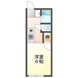 シティハイム郷【1階】の間取り