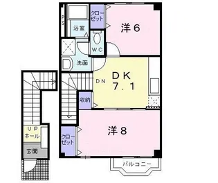 グランドールセレノB【2階】の間取り
