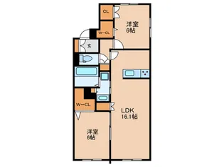 EL CIELO【2階】の間取り