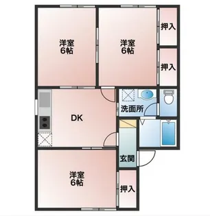 エクセルコートC【2階】の間取り