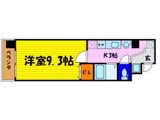 パサ-ジュ二条城東【2階】の間取り