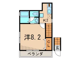 プランド-ル鮒橋【2階】の間取り