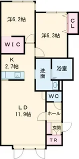 クリスタリー【1階】の間取り