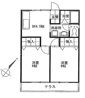 石井ハイツ【1階】の間取り
