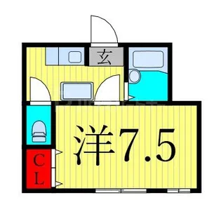 コーポ長棹【1階】の間取り