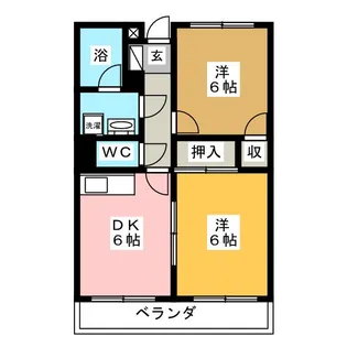 ハイツMIK【2階】の間取り