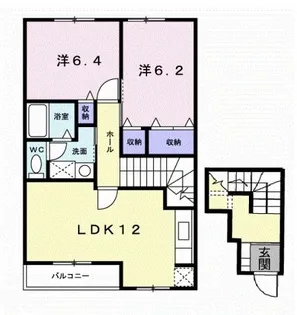 プラゼール・ラゴーアI【2階】の間取り