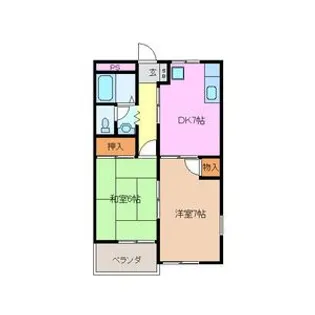 デュエ【1階】の間取り