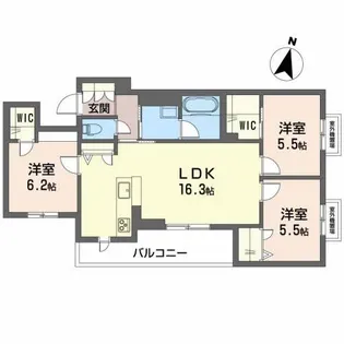 Advance【3階】の間取り
