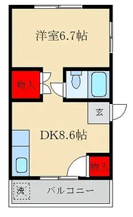 コーポOHTA【2階】の間取り