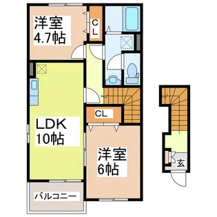 ファミール【2階】の間取り