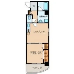 アジリア大濠ウエスト【7階】の間取り