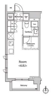 カスタリア菊川【3階】の間取り