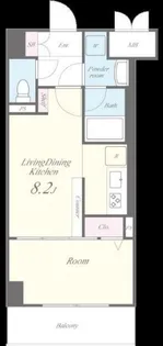 ラ ベール ジン【5階】の間取り