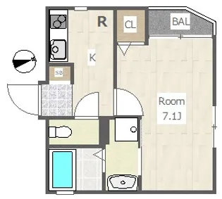 ノブレス桜丘【2階】の間取り