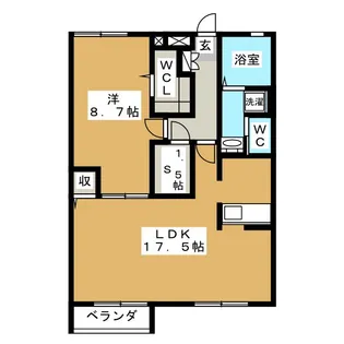 Grace Villa 赤塚台【2階】の間取り