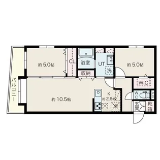 アルファスクエア平岸EAST【3階】の間取り