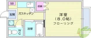 コーポ庄司【2階】の間取り