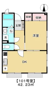 ラフィネ上池台【1階】の間取り