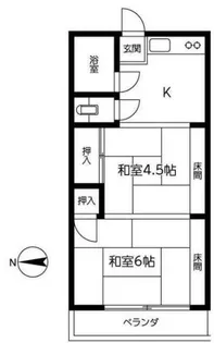 第2東荘【2階】の間取り