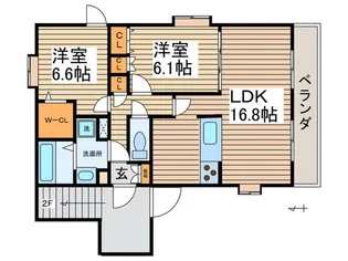 Residence Eclair【1階】の間取り