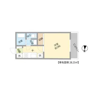 メゾンシレーネ【2階】の間取り