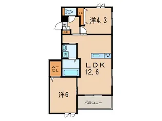 Court LaTour Ashiya【2階】の間取り