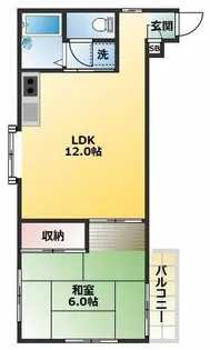 グリーンコート四谷【2階】の間取り