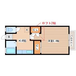 コーポエリ【2階】の間取り