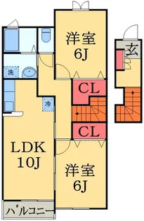 ピーノパストラル5【2階】の間取り