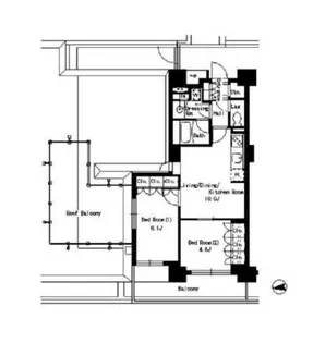 パークアクシス文京ステージ【3階】の間取り