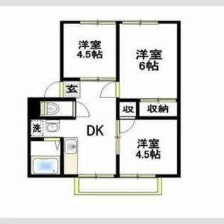 エステート3【2階】の間取り