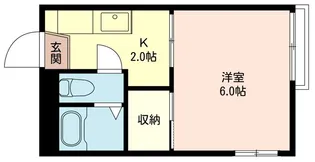 GARDENIA HOUSEα(ガーデニア ハウス アルファ)【2階】の間取り