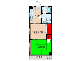 金友マンション【2階】の間取り