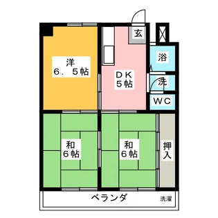 サンハイツマンション【2階】の間取り