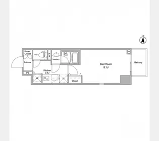 BPRレジデンス西早稲田【8階】の間取り