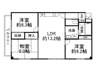 サイレントキャッスル【2階】の間取り
