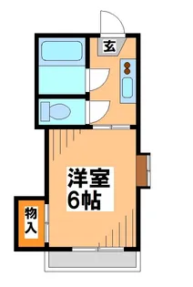 ユニゾン富士見 電気通信大学受験生事前予約可能物件【1階】の間取り