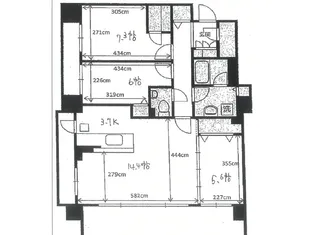ブランズ円山鳥居前【6階】の間取り