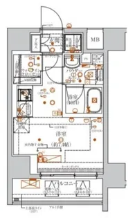 クラリッサ川崎グランデ【6階】の間取り